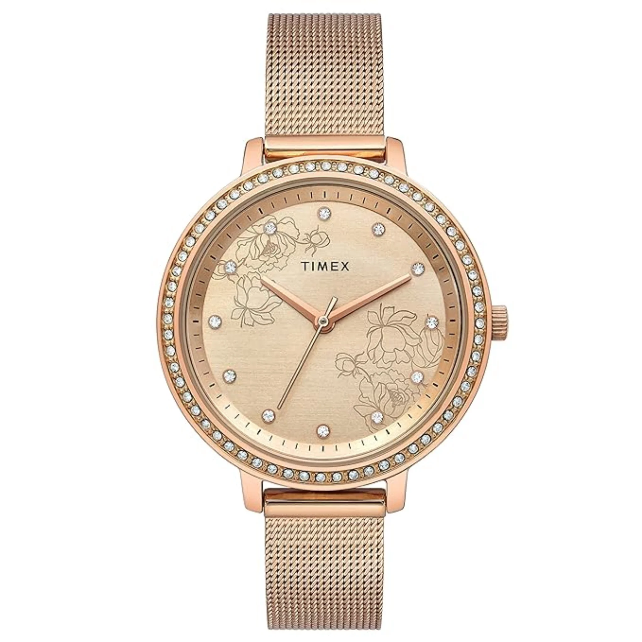 TIMEX Analog Gold Dial Women's Watch-TWEL14701