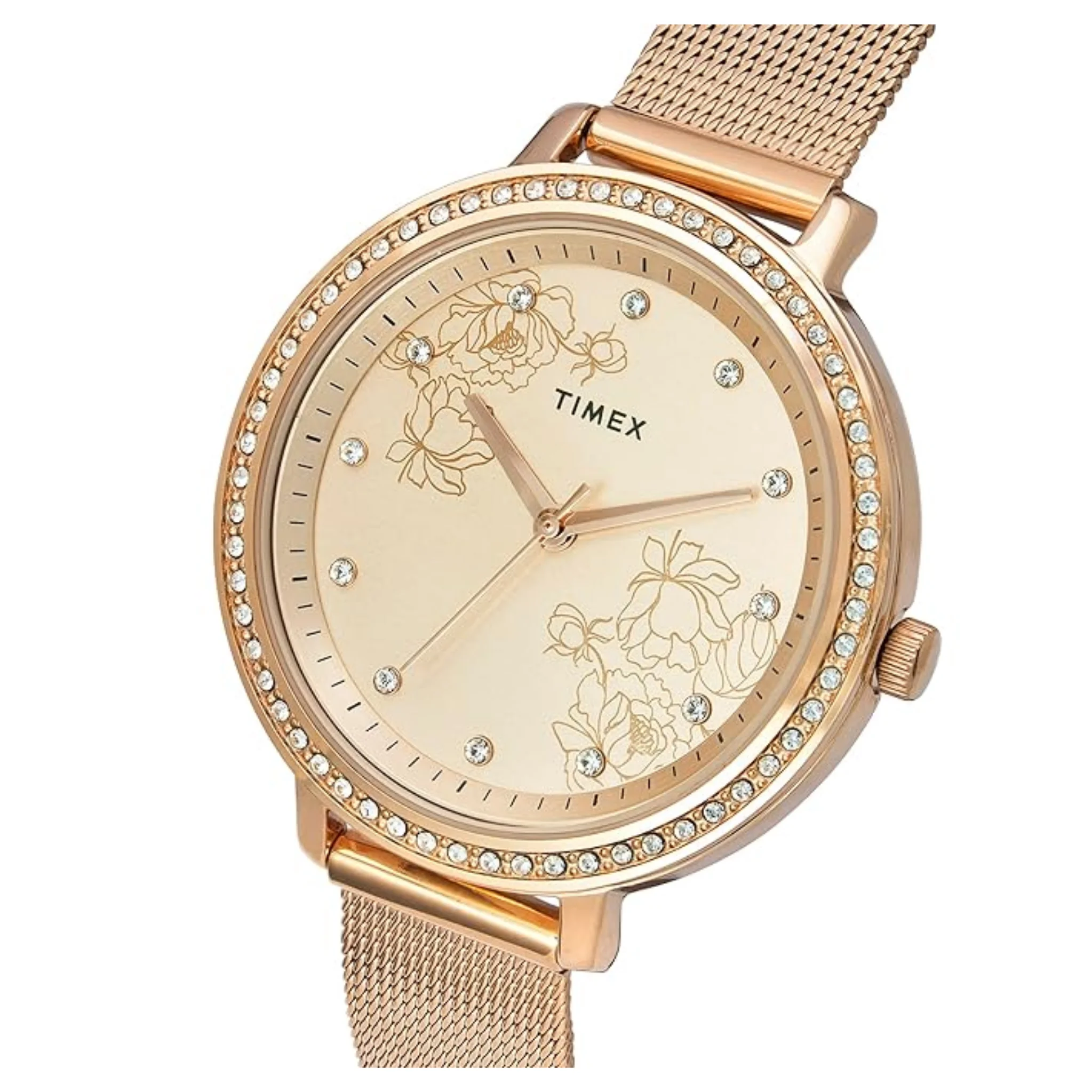 TIMEX Analog Gold Dial Women's Watch-TWEL14701
