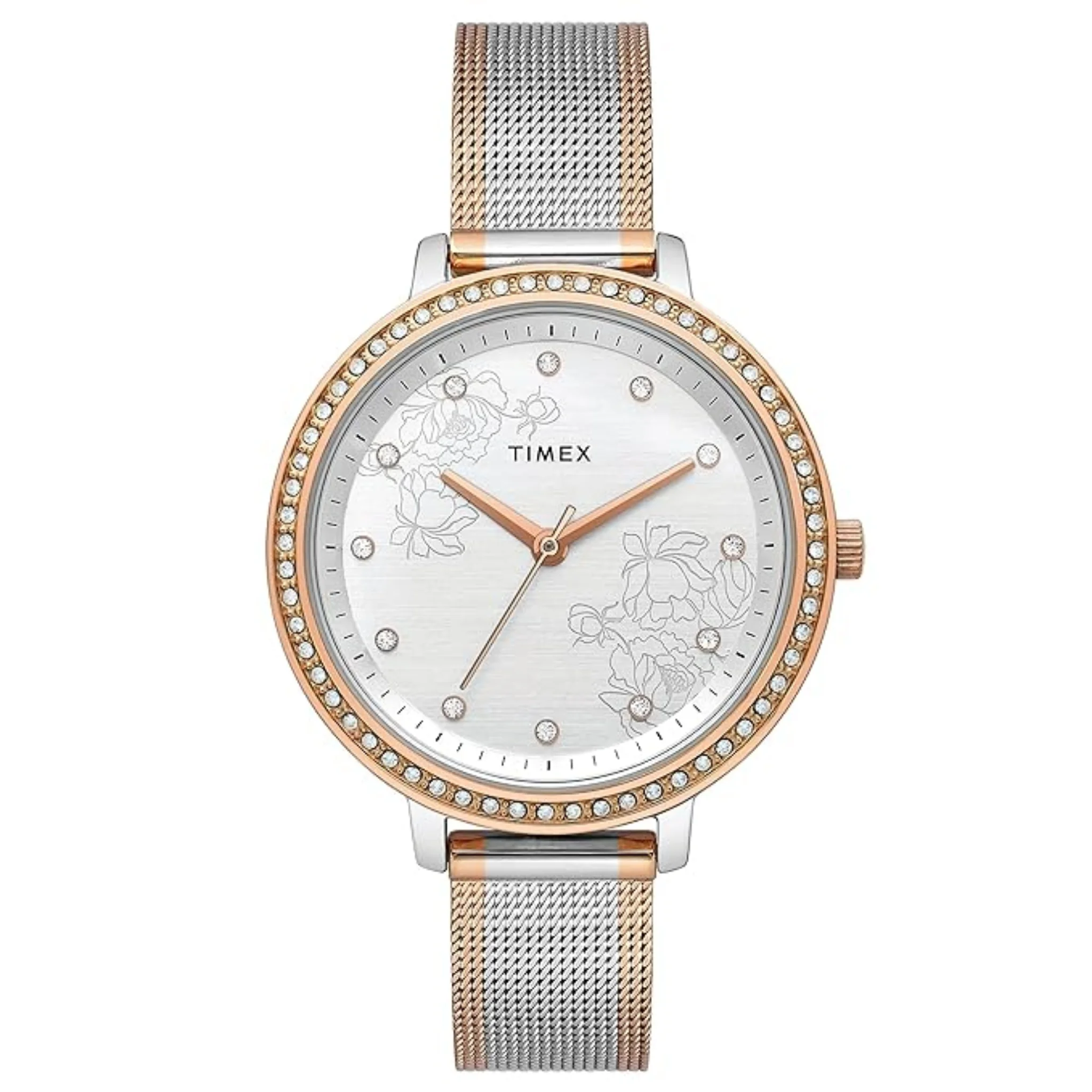 TIMEX Analog Silver Dial Women's Watch-TWEL14703