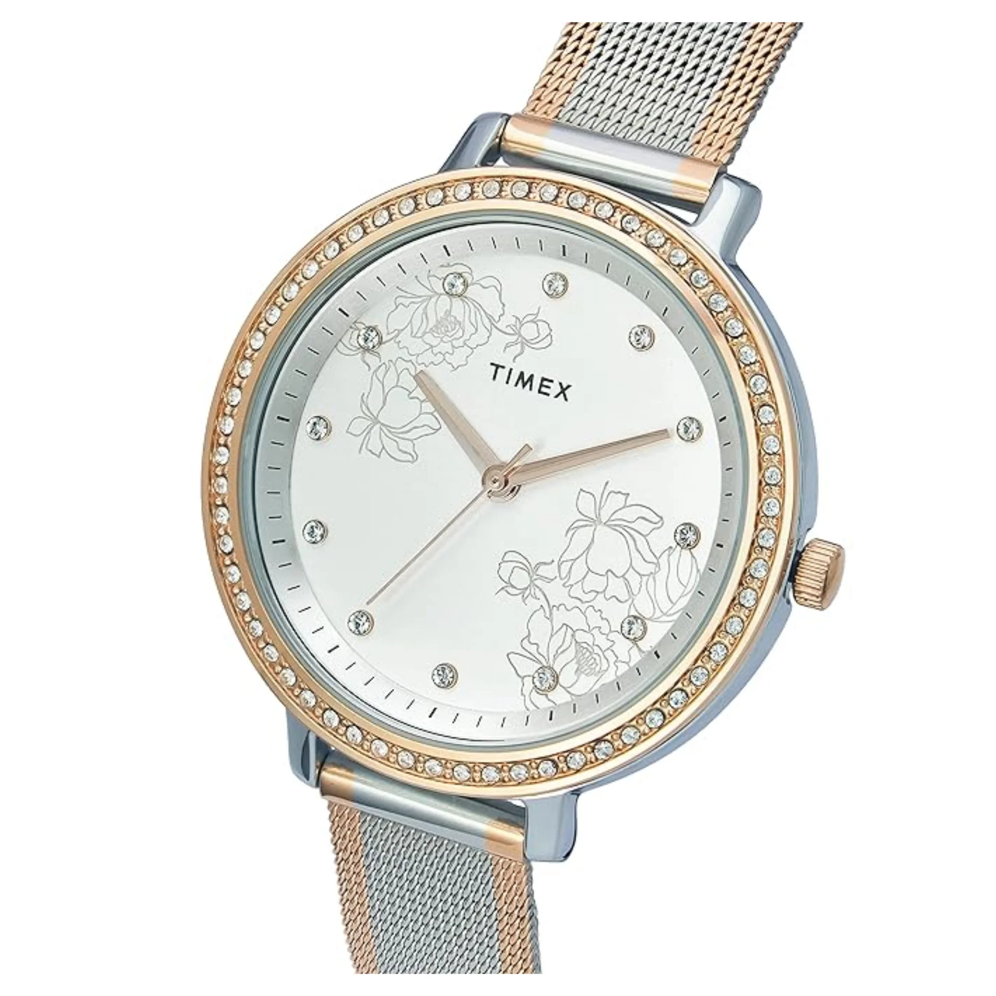 TIMEX Analog Silver Dial Women's Watch-TWEL14703