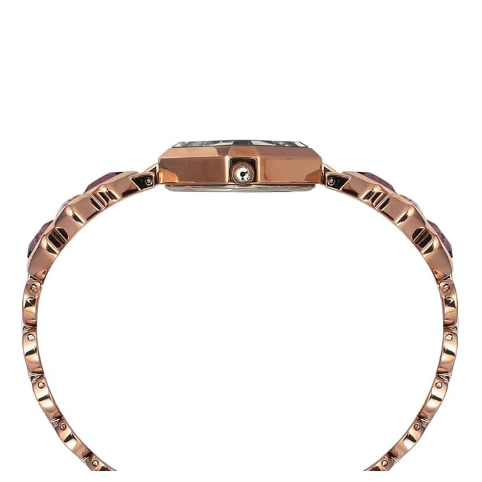 TIMEX Fria Women Round, Cushion, Rectangular, and Rhombus Dial Case 2 Hands Function Rose Gold and Silver Watch-TWEL17201