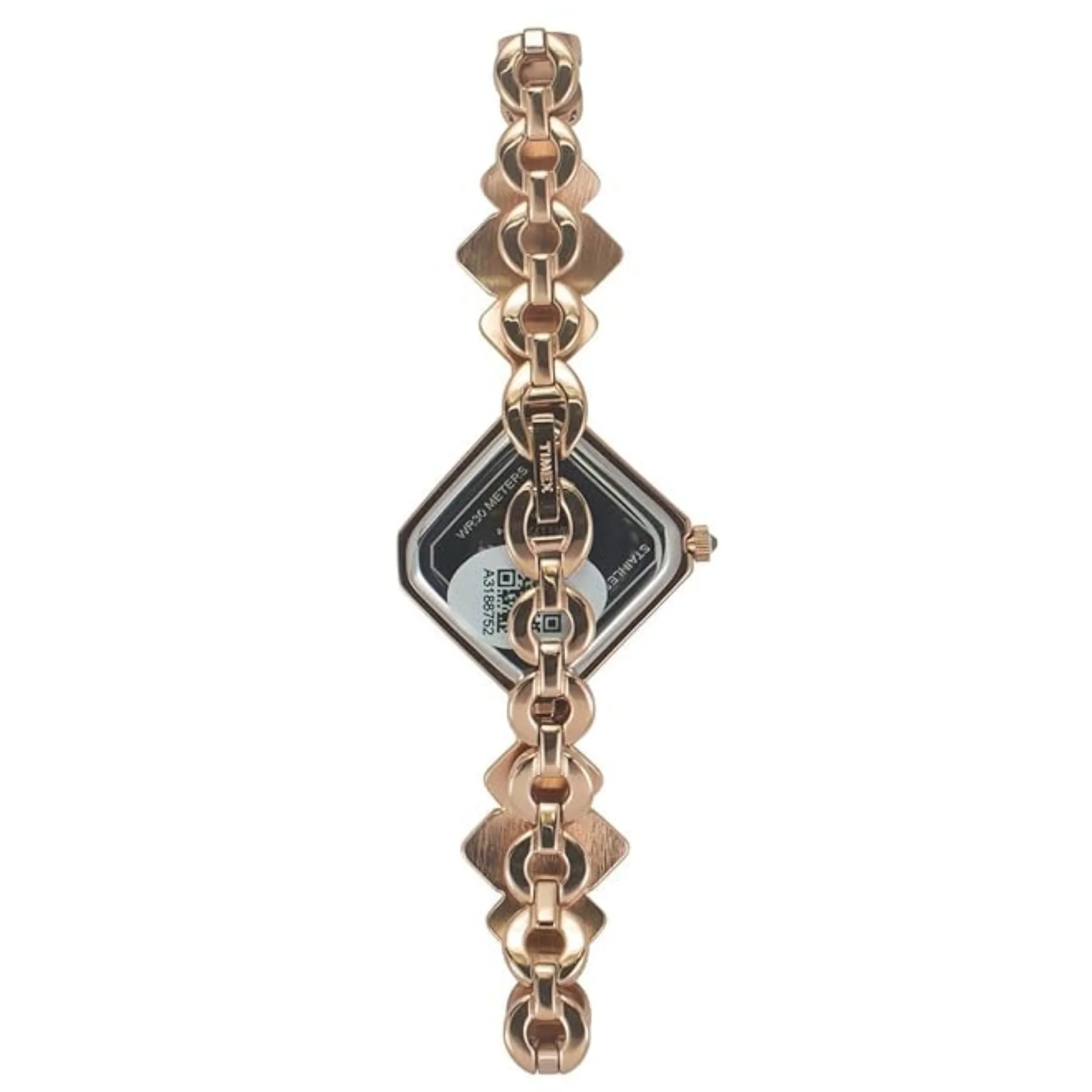 TIMEX Fria Women Round, Cushion, Rectangular, and Rhombus Dial Case 2 Hands Function Rose Gold and Silver Watch-TWEL17201