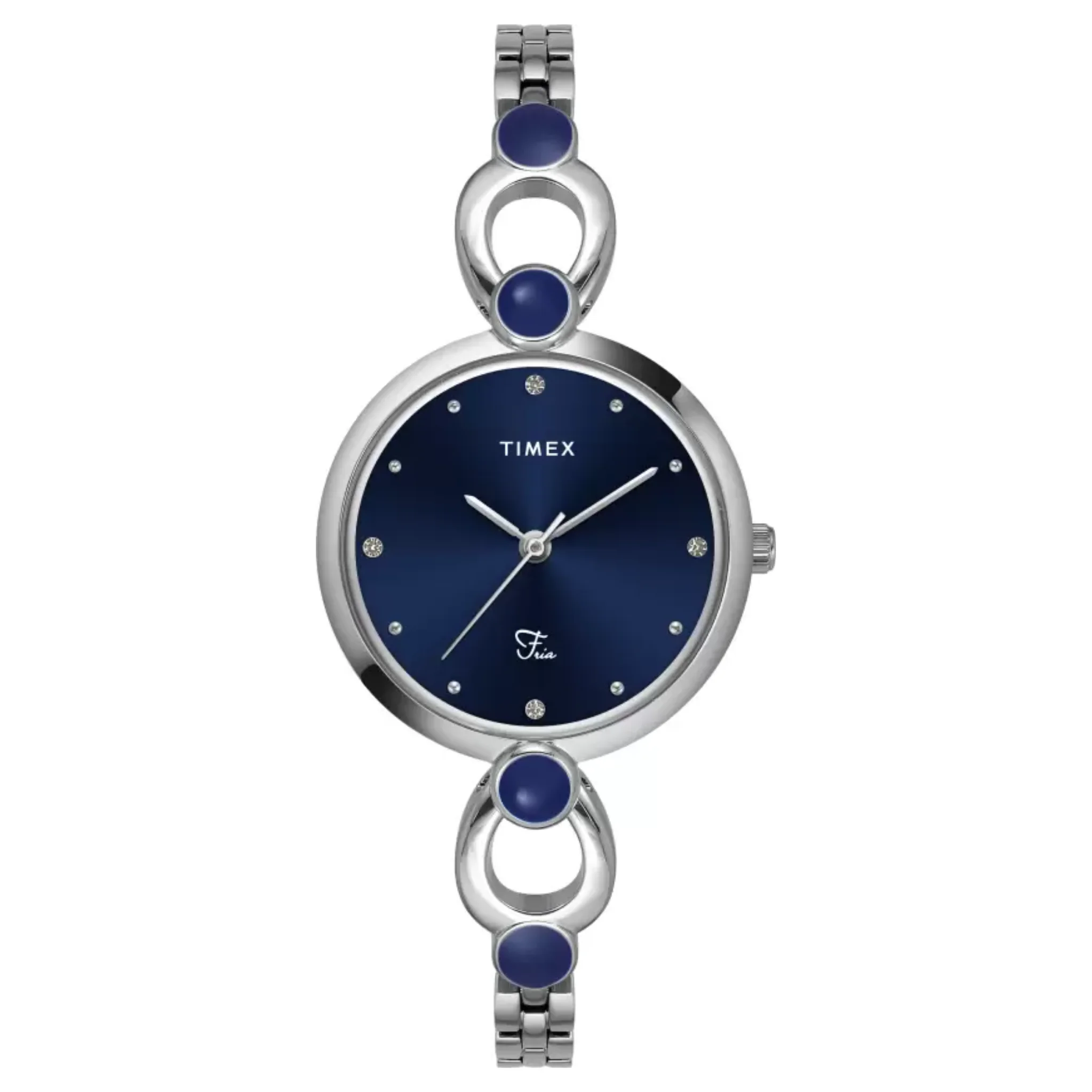 TIMEX Fria Female Blue Analog Brass Watch TWEL18100