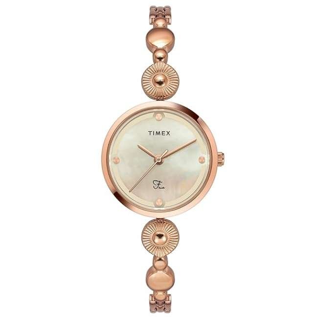 Timex Off White Watch TWEL18201