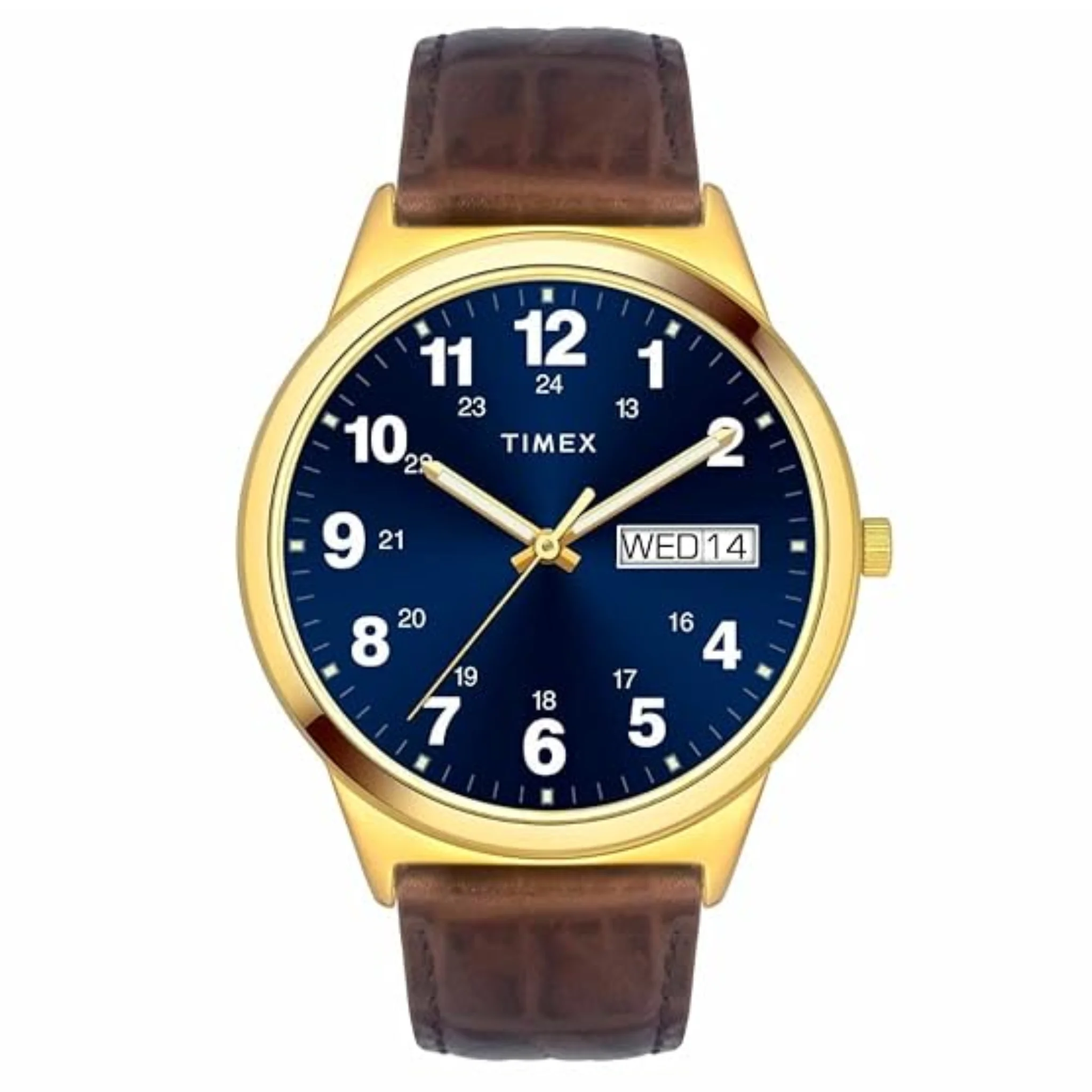 TIMEX Classics Collection Multifunction Men's Analog Blue Dial Coloured Quartz Watch, Round Dial - TWTG10001