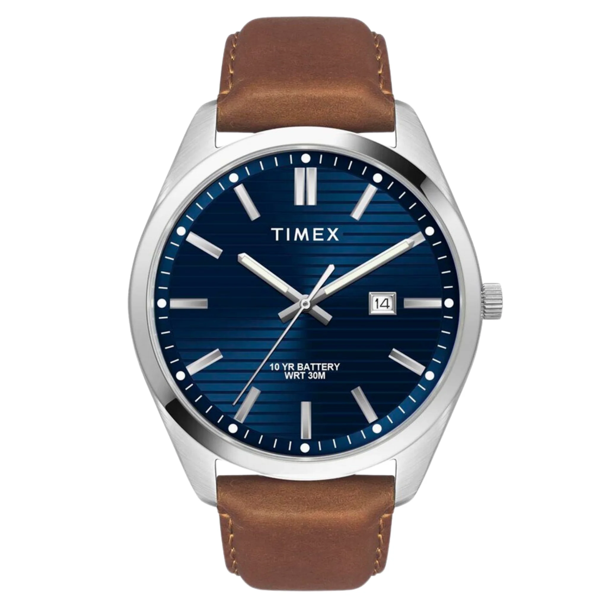 TIMEX E Class Male Blue Analog Leather Watch TWTG10408