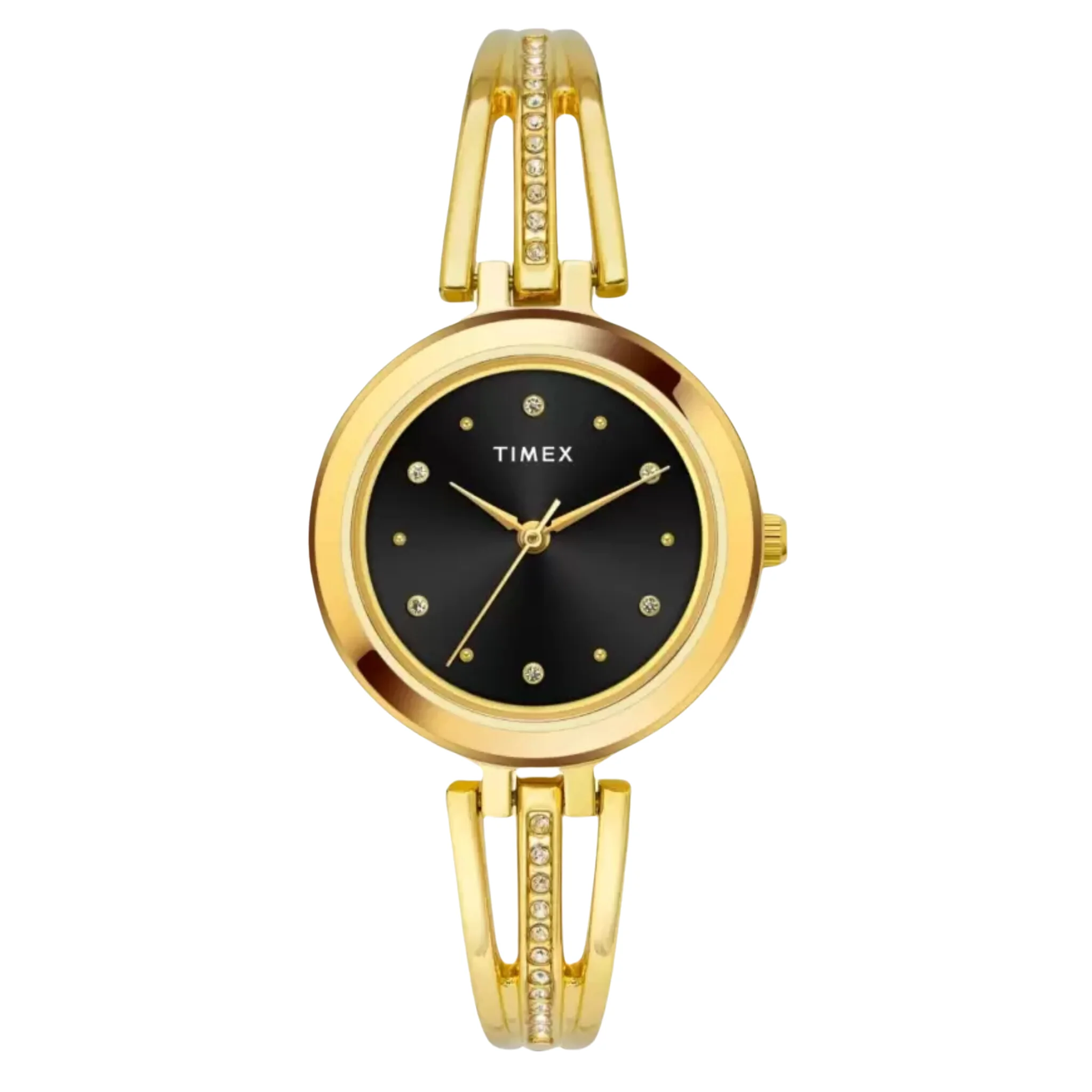 TIMEX Classics Collection 3 Hands Women's Analog Black Dial Coloured Quartz Watch, Round Dial with 29.5mm Case Width - TWTL10307