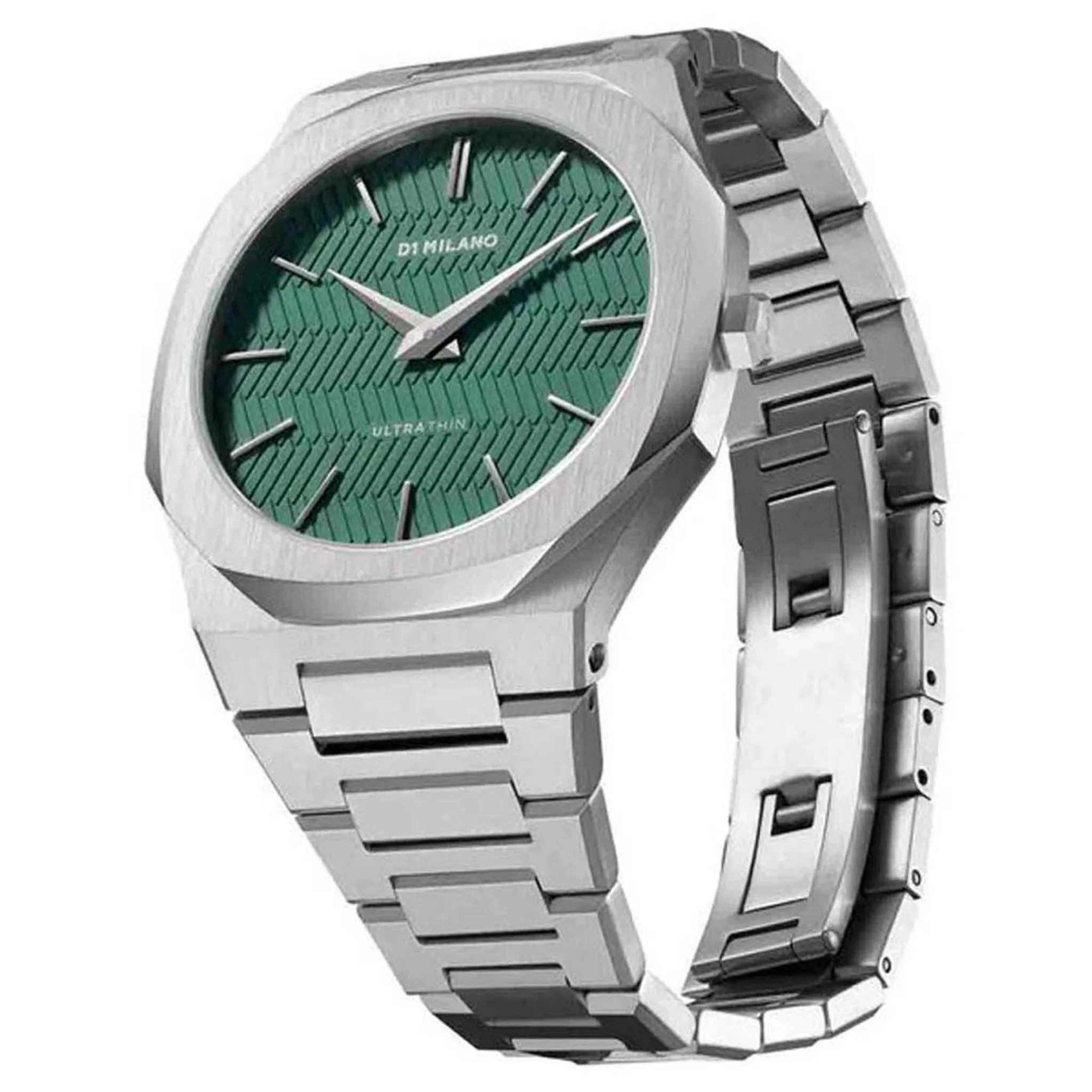 D1 Milano Ultra Thin Analog Green Dial Unisex Watch-UTBU05