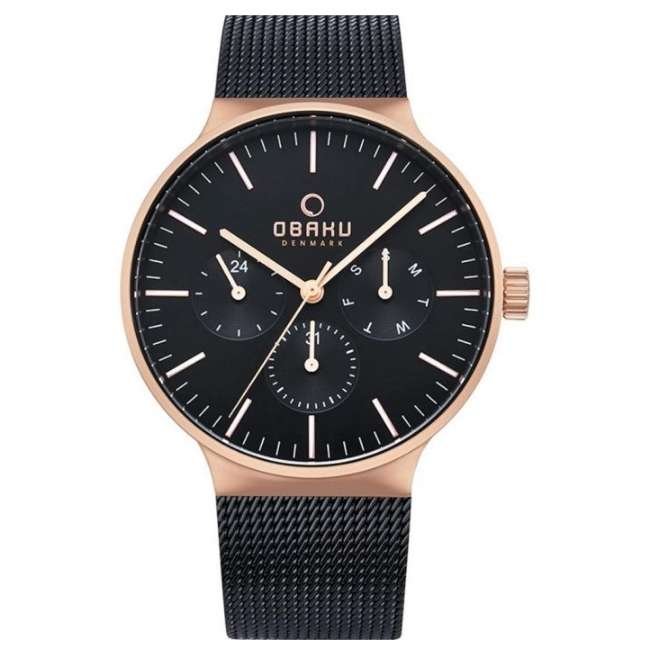 Obaku Denmark 43 mm Men Watch-V229GMVBMB