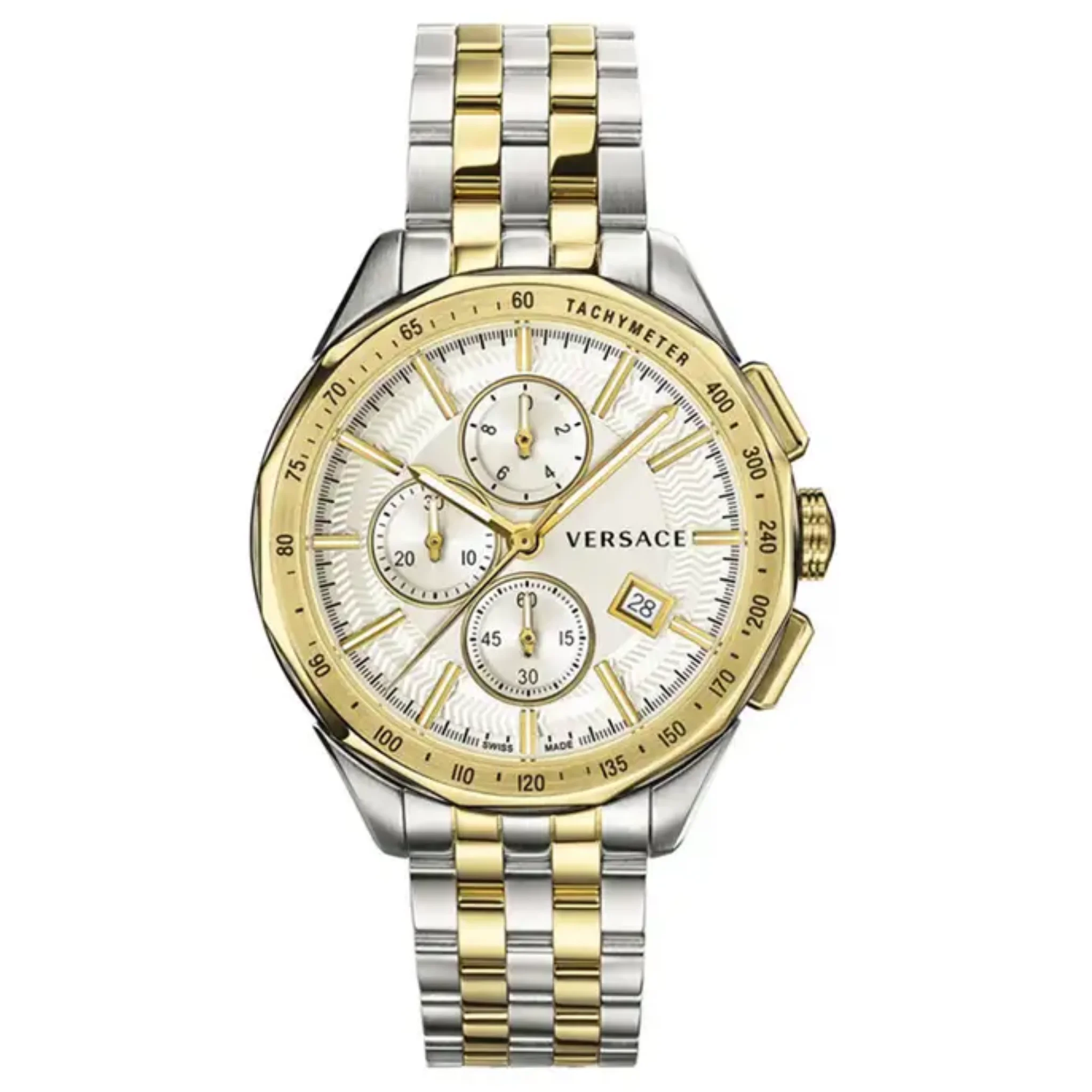 Versace VEBJ00518 Glaze Chronograph Silver Dial Men