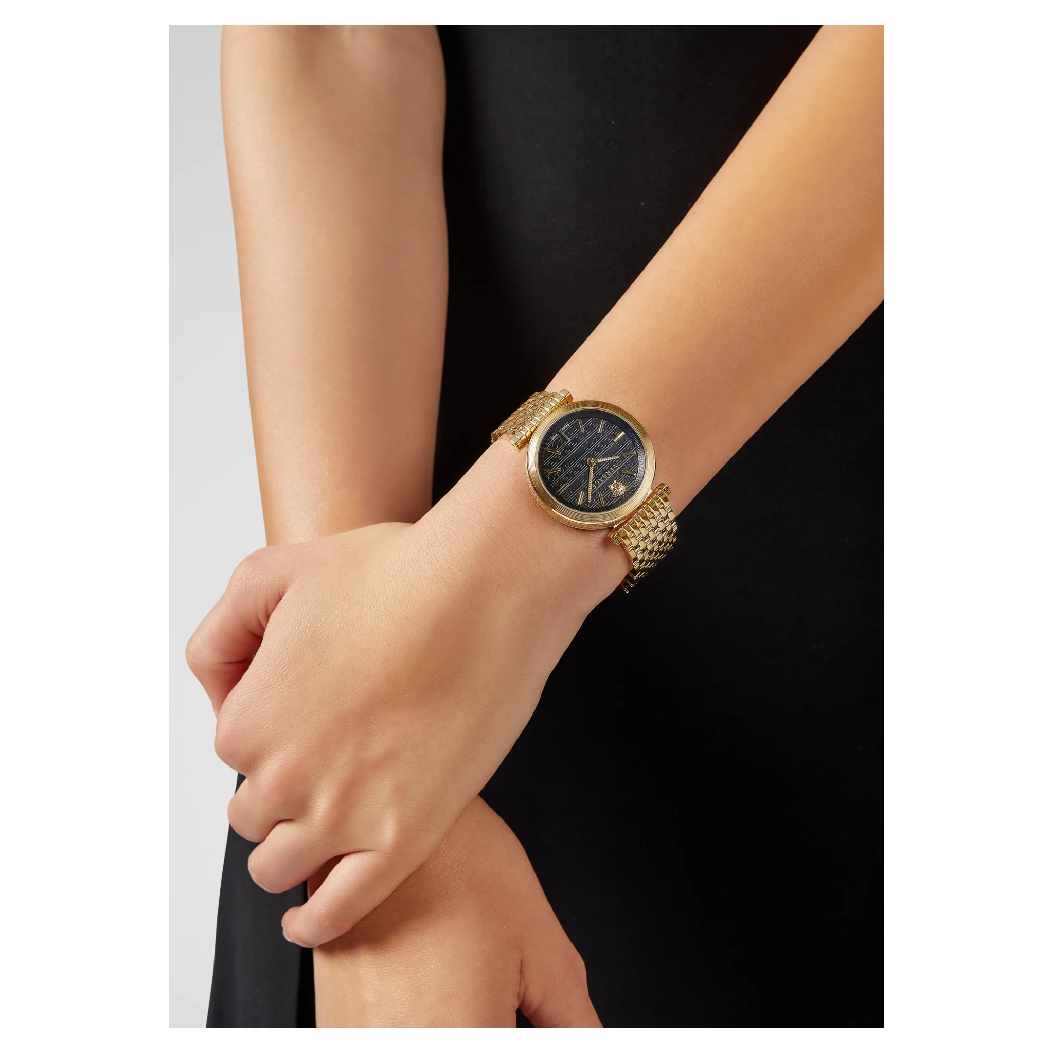 Versace Analog Black Dial Women Watch-VELS00819