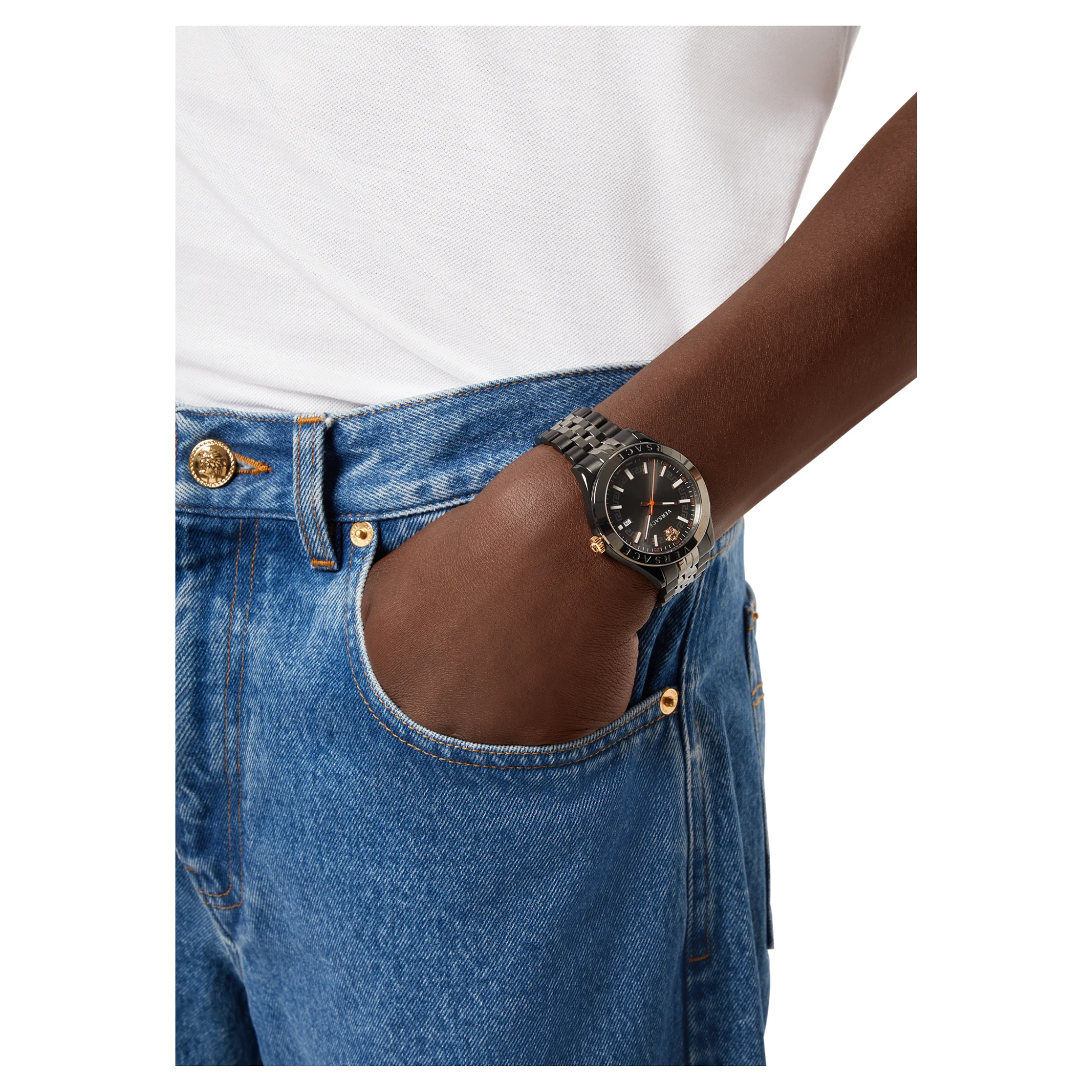 Versace Analog Dark Grey Dial Men Watch - VEVK00320