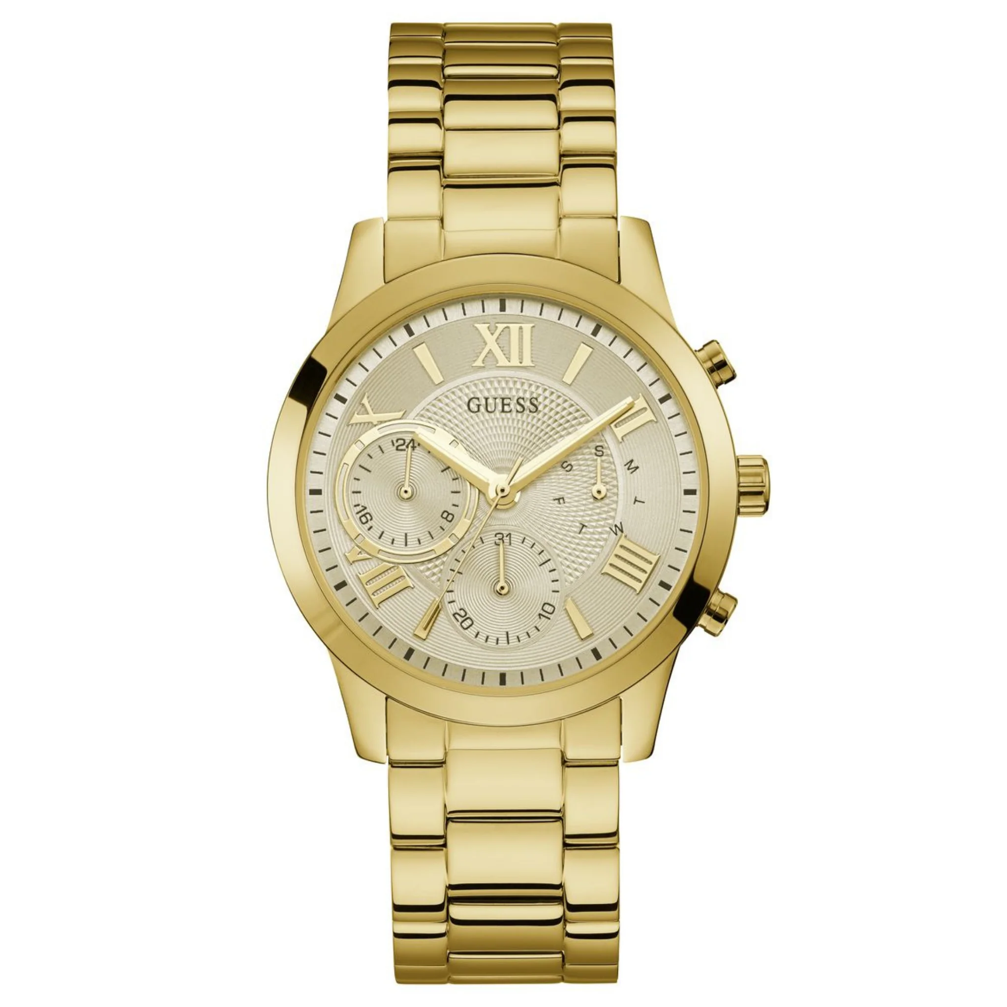 GUESS Analog Champagne Dial Women's Watch-W1070L2