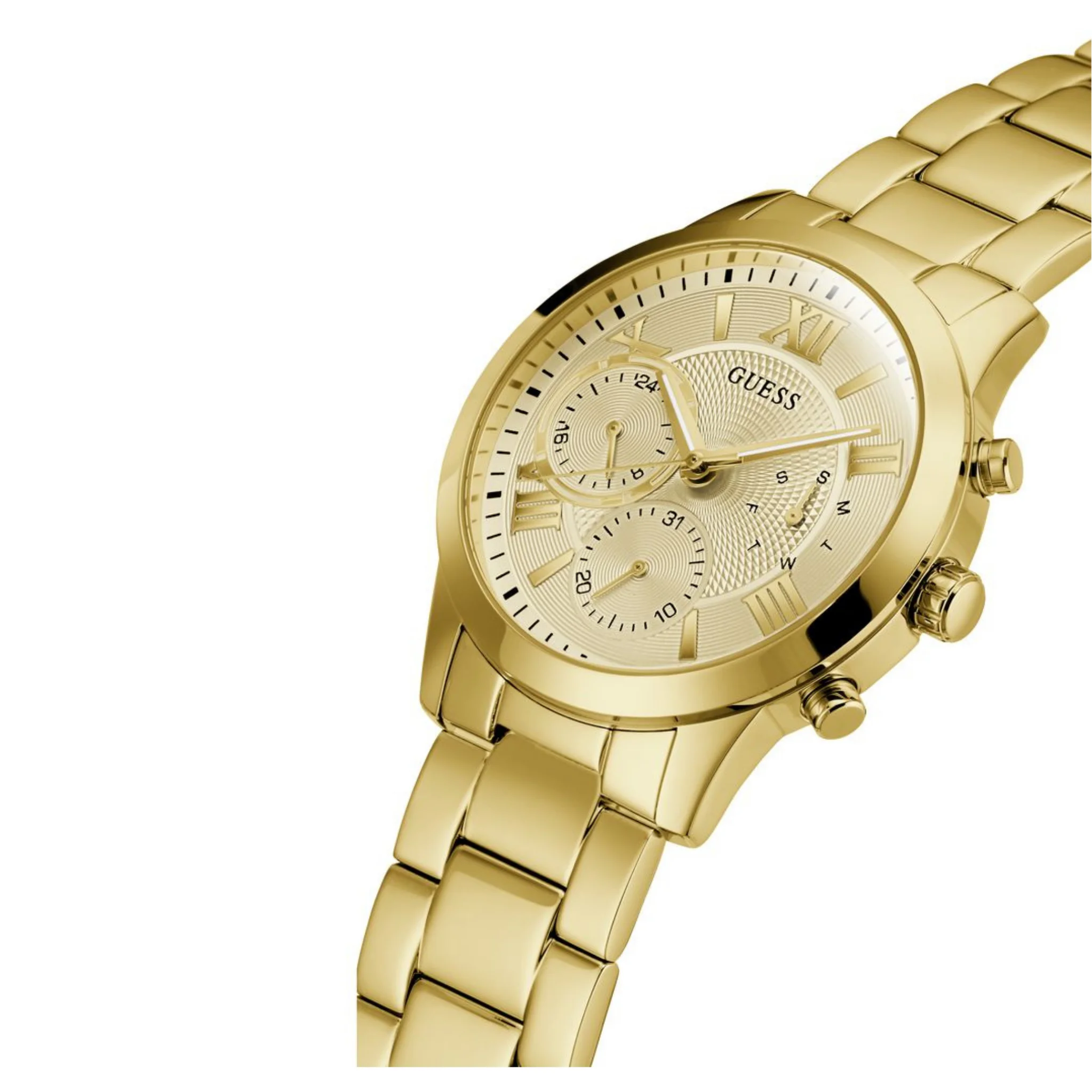 GUESS Analog Champagne Dial Women's Watch-W1070L2