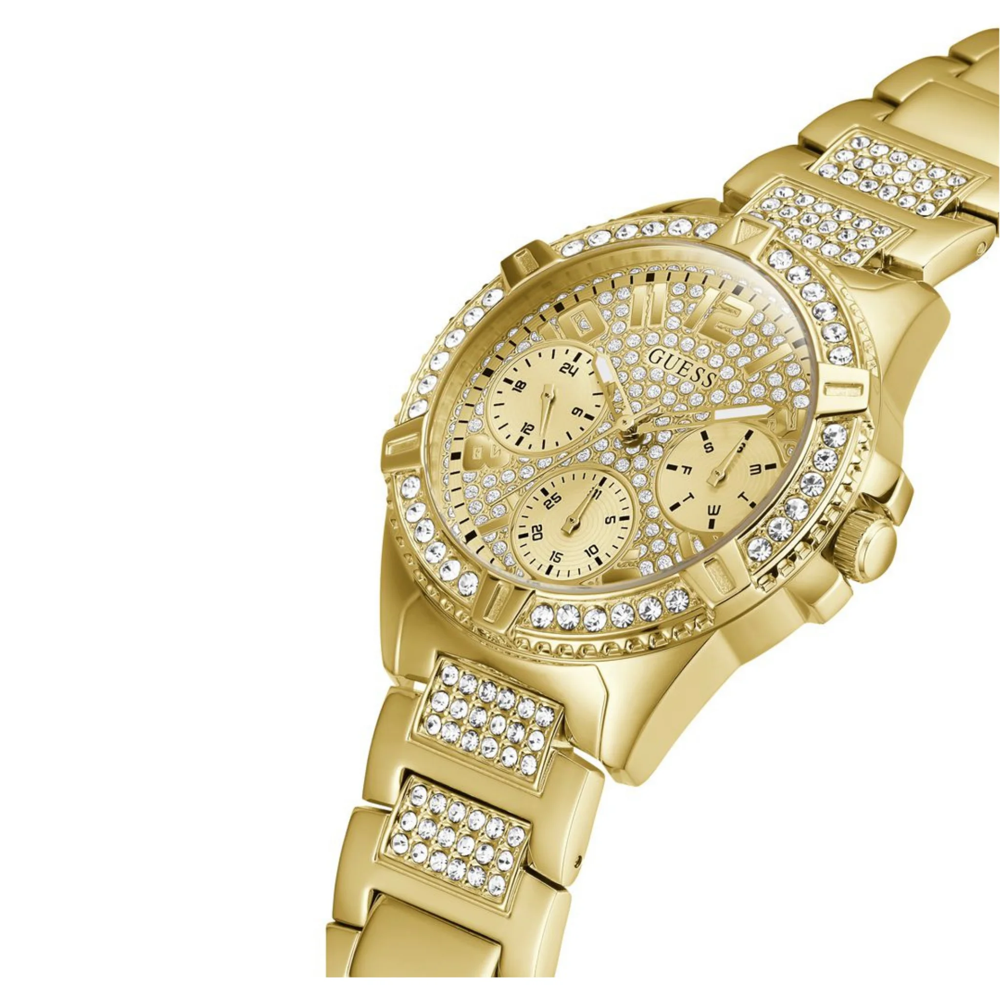 GUESS Analog Champagne Dial Women's Watch-W1156L2