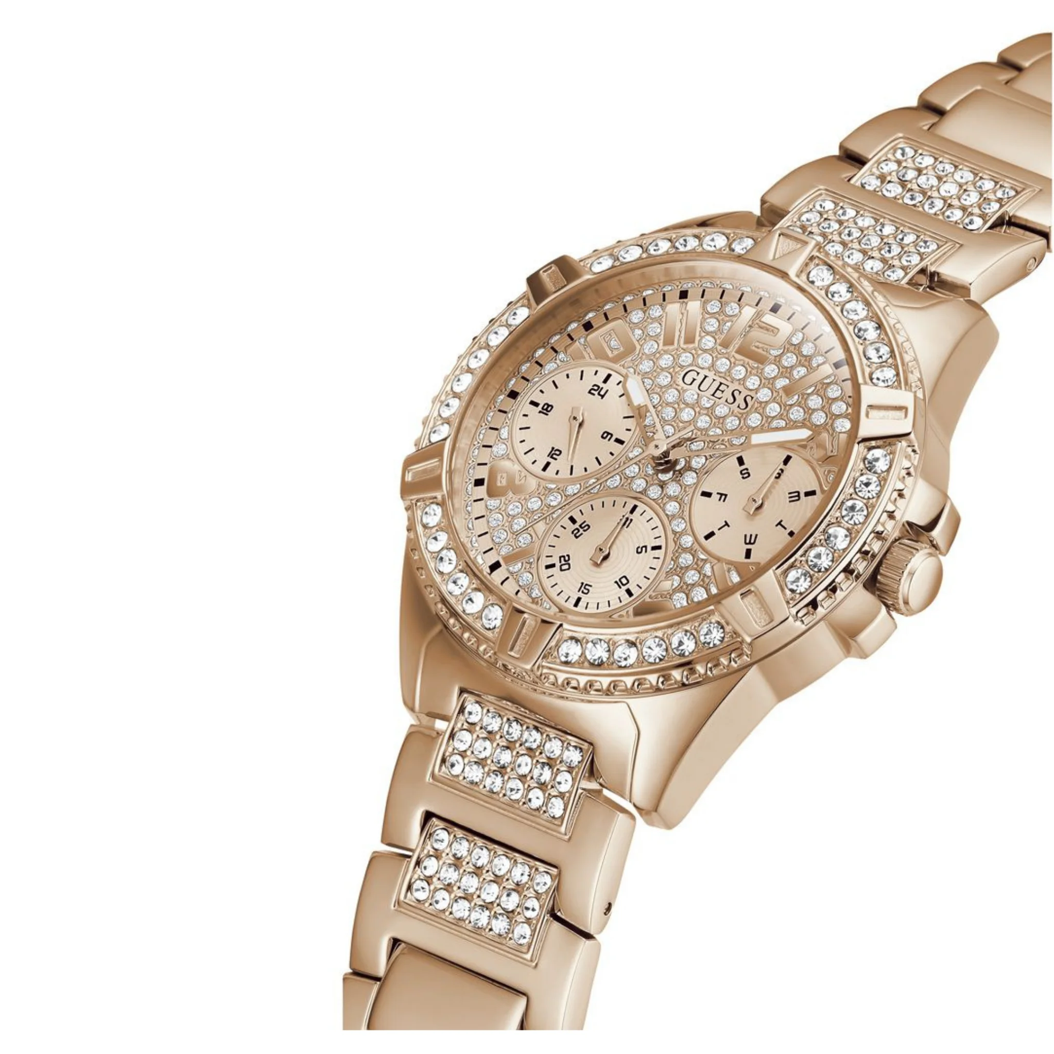 GUESS Analog Rose Gold Dial Women's Watch-W1156L3