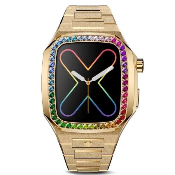 Golden Concept EVF RAINBOW Frosted Gold Apple Watch 41 MM WC-EVF41-G-RB