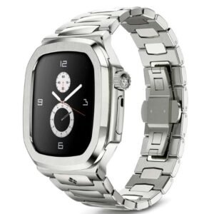 Golden Concept ROYAL Silver Apple Watch 45 MM WC-RO45-SL