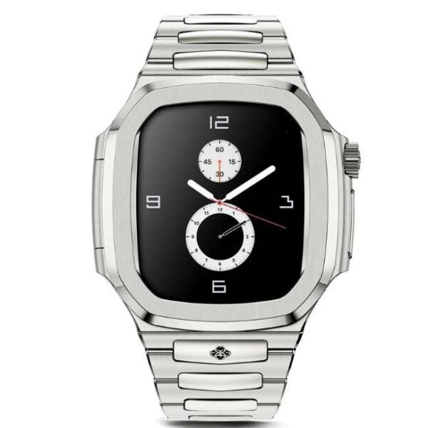 Golden Concept ROYAL Silver Apple Watch 45 MM WC-RO45-SL