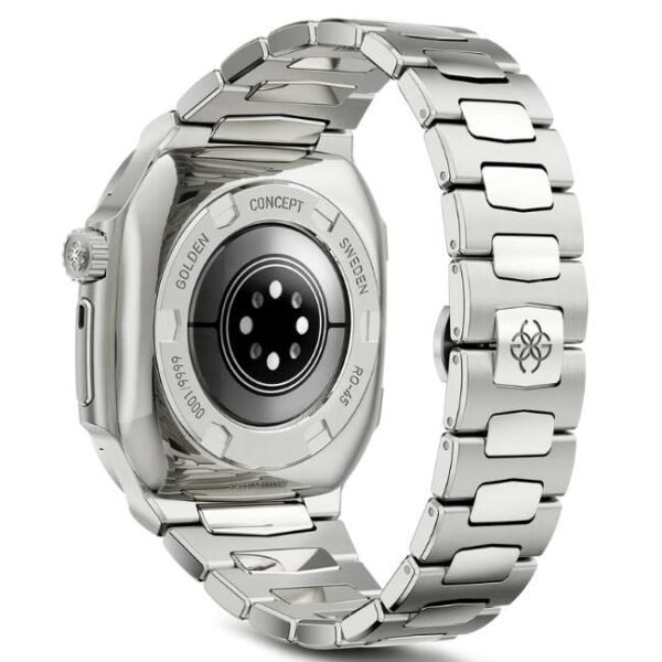 Golden Concept ROYAL Silver Apple Watch 45 MM WC-RO45-SL