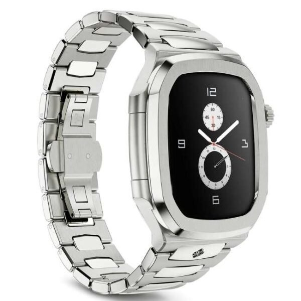 Golden Concept ROYAL Silver Apple Watch 45 MM WC-RO45-SL