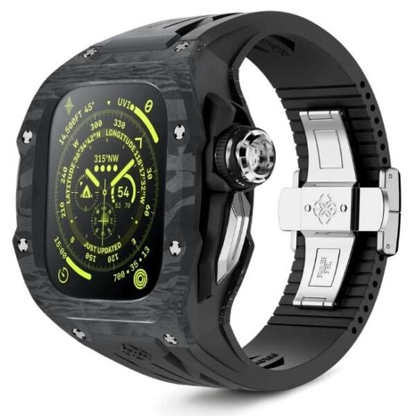 Golden Concept Silver Carbon RSC49 For Apple Watch Ultra - 49 MM WC-RSC49-BK-SC