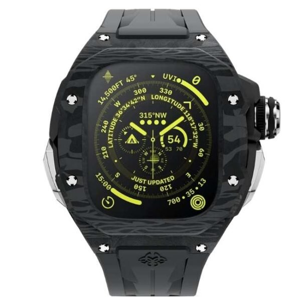 Golden Concept Silver Carbon RSC49 For Apple Watch Ultra - 49 MM WC-RSC49-BK-SC