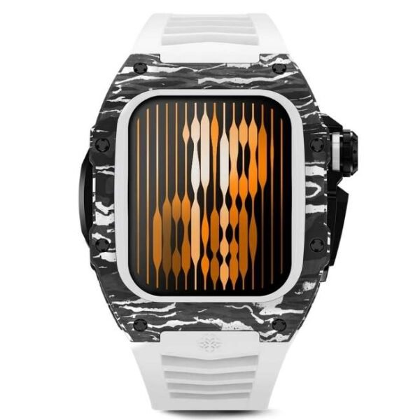 Golden Concept RSCII Daytona White Apple Watch 45 MM WC-RSCII45-BK-WH