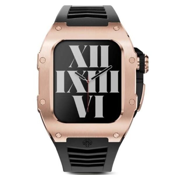 Golden Concept RST CREPE TITAN Apple Watch 45 MM WC-RST45-BK-RG