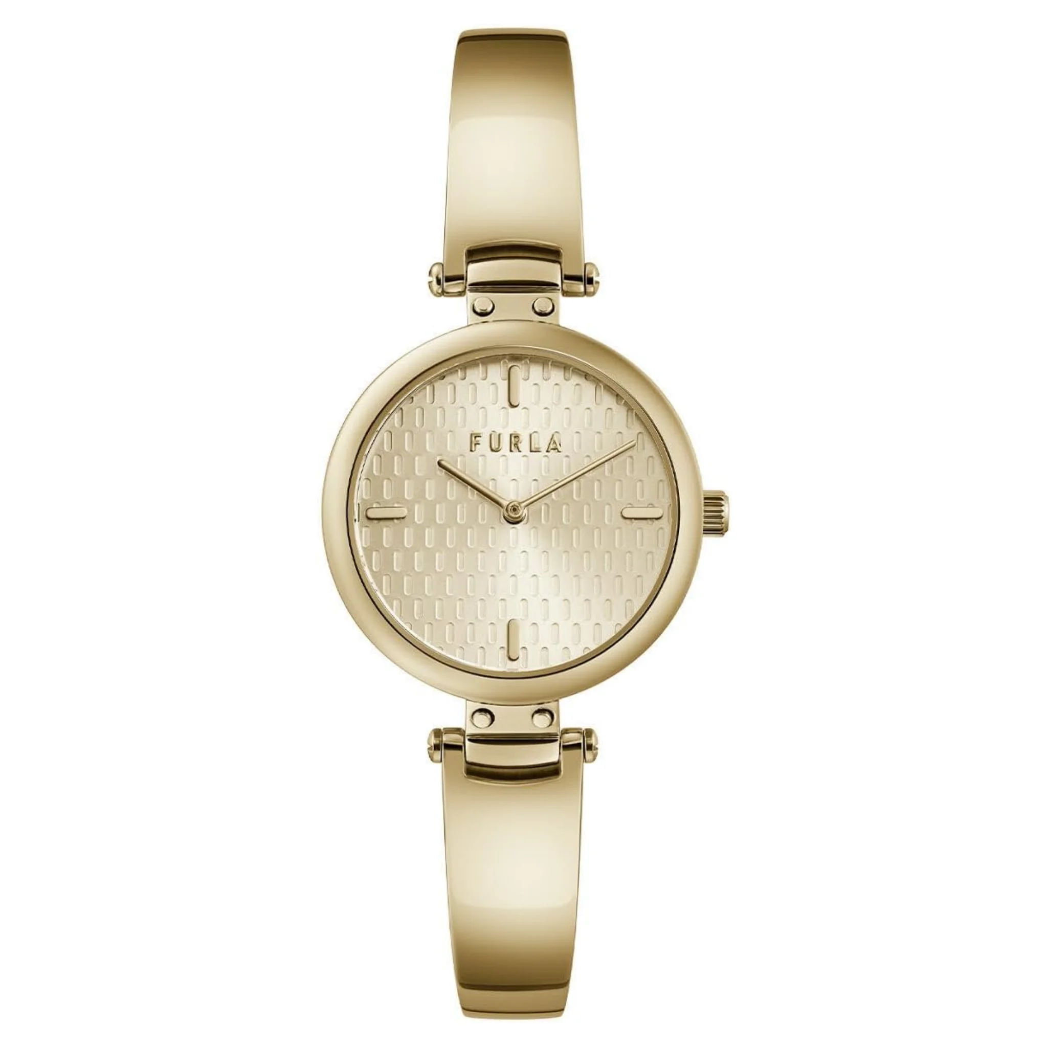 Furla Ladies Gold Tone Stainless Steel Bracelet Watch