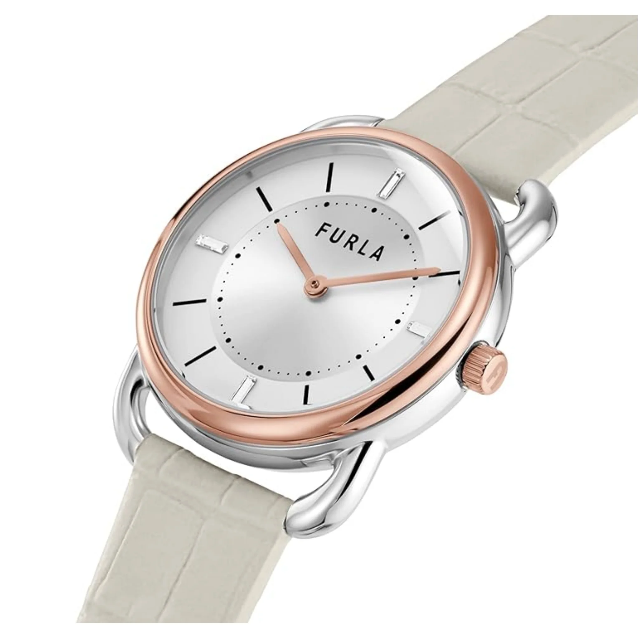 Furla Women's Beige Leather Strap Watch Model: WW00021005L5