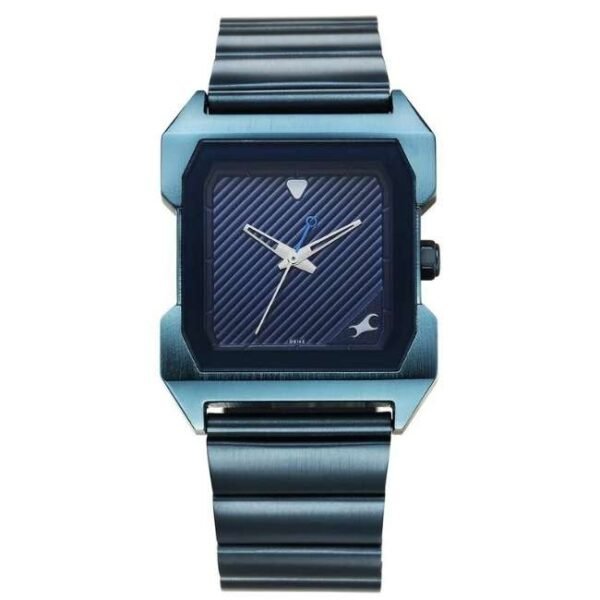 Fastrack Pulse Quartz Analog Blue Dial With Blue Stainless steel Strap Watch for Guys-1474QM01