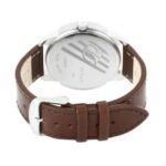 Titan Quartz Multifunction Champagne Dial Leather Strap Watch for Men-1585SL05