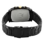 Titan Quartz Chronograph Black Dial Stainless Steel Strap Watch for Men-1660KM02