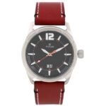 Titan Quartz Analog with Date Black Dial Leather Strap Watch for Men-1699SL01