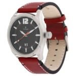 Titan Quartz Analog with Date Black Dial Leather Strap Watch for Men-1699SL01