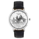 Titan Forever Kolkata Off White Dial Analog Leather Strap watch for Men-1740SL01