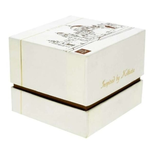 Titan Forever Kolkata Off White Dial Analog Leather Strap watch for Men-1740SL01