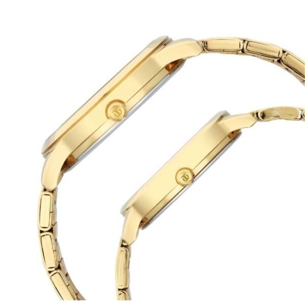 Titan Bandhan Grey Dial Analog Stainless Steel Strap Watch for Couple-18062617YM01