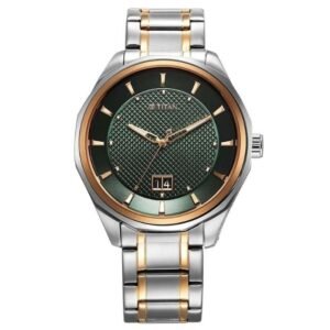 Titan Regalia Opulent Quartz Analog with Date Green Dial With Two Toned Stainless Steel Strap Watch For Men-1829KM06