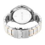 Titan Regalia Opulent Quartz Analog with Date Green Dial With Two Toned Stainless Steel Strap Watch For Men-1829KM06
