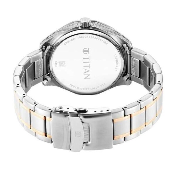 Titan Regalia Opulent Quartz Analog with Date Green Dial With Two Toned Stainless Steel Strap Watch For Men-1829KM06