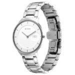 Titan Edge Metal Silver Dial Stainless Steel Strap Watch for Men-1843SM02