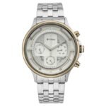 Titan Grandmaster White Dial Quartz Multifunction Stainless Steel Strap watch for Men-1846KM01