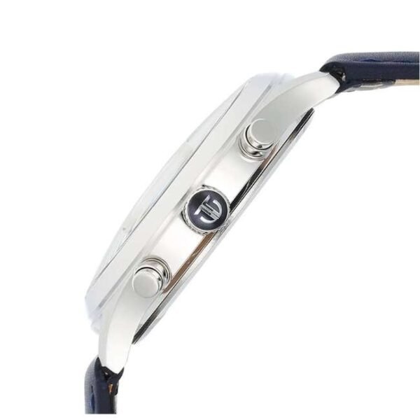 Titan Sapphire Quartz Multifunction Silver Dial Leather Strap Watch for Men-1874SL04