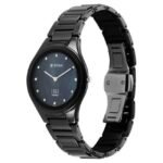 Titan Edge Ceramic Quartz in Glossy Black with Diamonds and Rich Mother of Pearl Dial Watch for Women-2653NC02