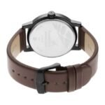 Fastrack Stunners Quartz Analog Orange Dial Leather Strap Watch for Guys-3245NL02