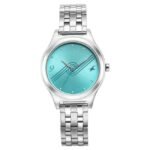Fastrack Stunners Blue Dial Metal Strap Watch for Girls-6152SM05