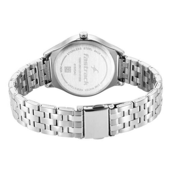 Fastrack Stunners Blue Dial Metal Strap Watch for Girls-6152SM05