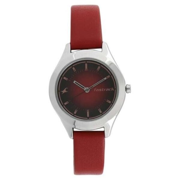 Fastrack All Nighters Quartz Analog Bicolour Dial Leather Strap Watch for Girls-6153SL01